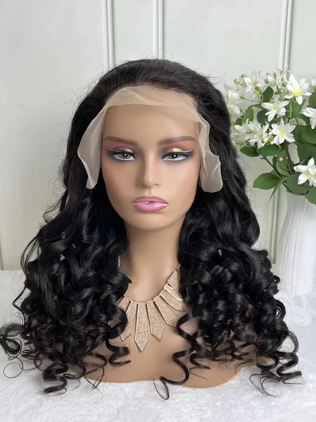 13X4 Lace Frontal Wig 100% Human Hair Virgin Brazilian Human Hair Loose Wave Wig