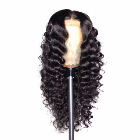 Venta al por mayor Pelucas delanteras de encaje Pelucas de cabello de onda suelta Remy Pre desplumado 4X4 5X5 13X4 13X6 360 Pelucas de cabello frontal de encaje 150 180 Densidad Pelucas de cabello humano brasileño virgen
